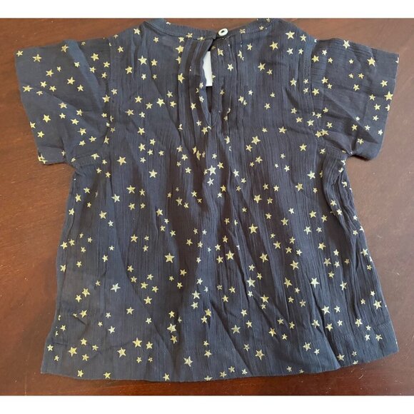 J. Crew Crewcuts NWT Gold Star Short Sleeve Little Girls Shirt Size 2 Toddler 2T - Picture 3 of 9